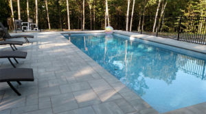 Beautiful poolside patio in Concord NH